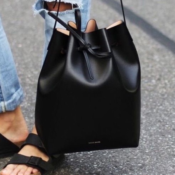 Mansur Gavriel Large Black Bucket Bag, used 2x - Picture 6 of 6